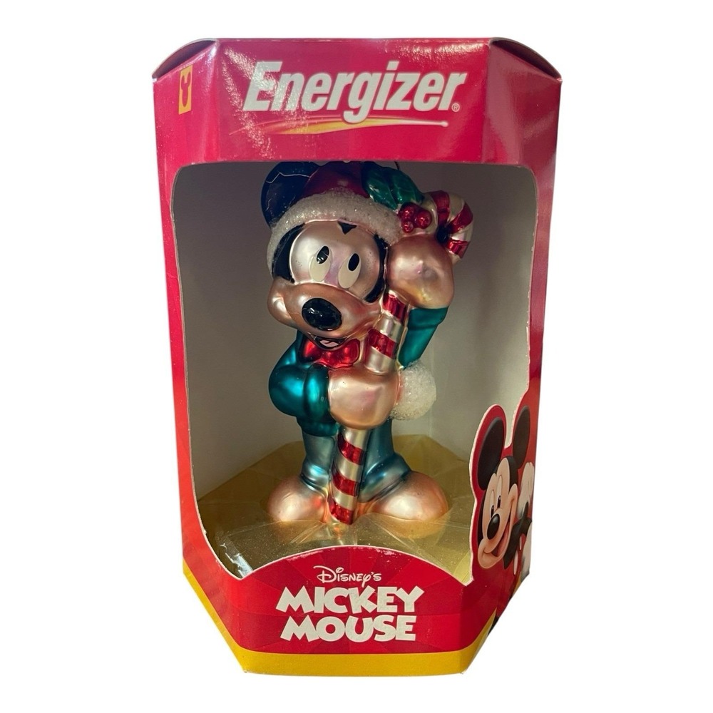 Mickey Mouse Disney‎ Energizer European Style Glass Ornament